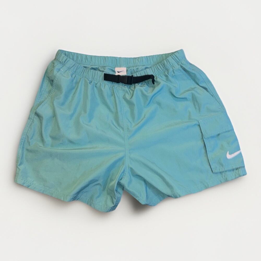 Nike Men’s Swim Running Shorts W/built-in Liner Size Medium Turquoise Large